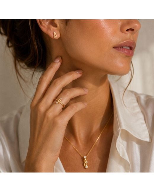 Lily Flo Jewellery Metallic Almost Went The Other Way Diamond Necklace