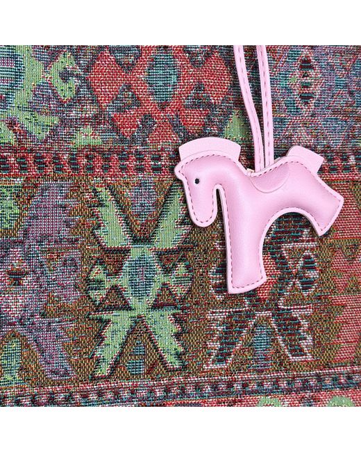 Ruj Heritage Pink Picnic Bag Jacquard