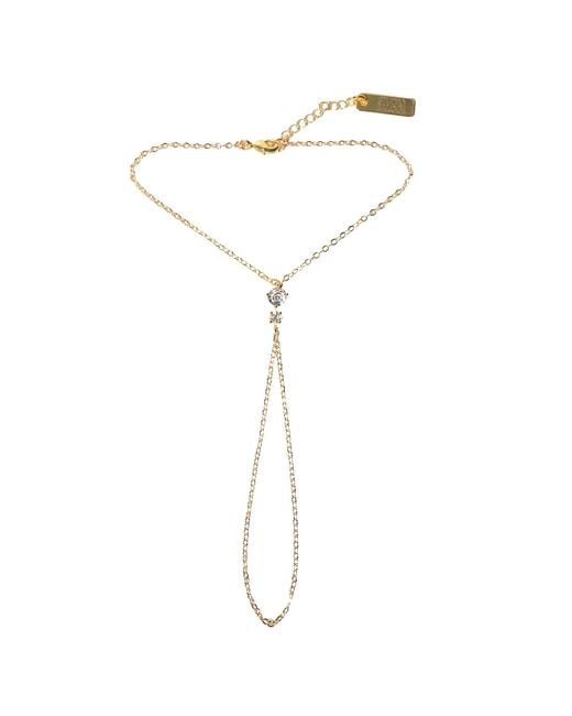 Studio Baloge White Nalya V-Line Hand Chain