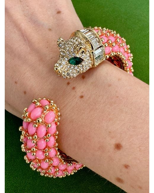 Laura Gray Red Barbie Panther Bracelet for men