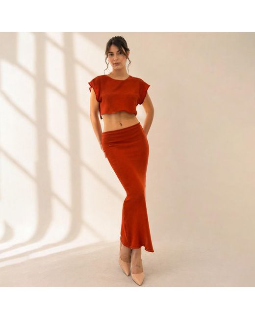 Gajú Orange Nomad Top