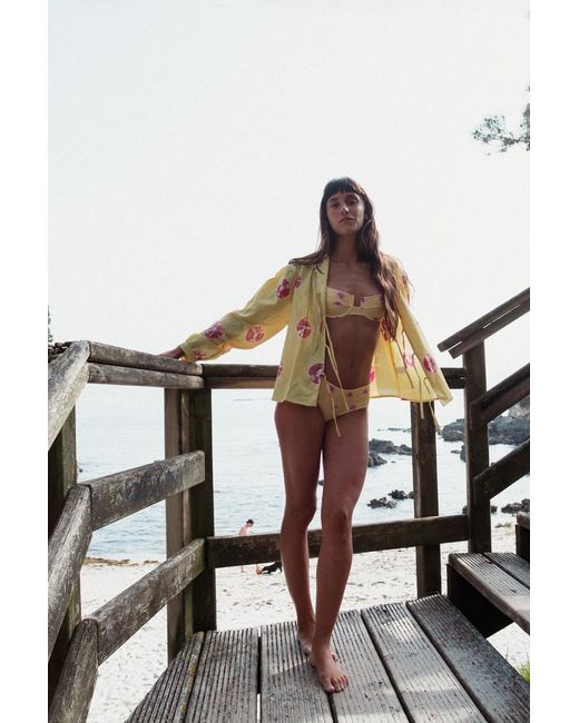 Par Y Escala Sl Yellow Jamu Underwire Bikini Bottom
