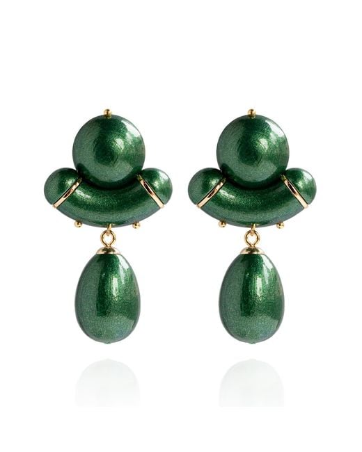 Saule Label Green Aria Earrings