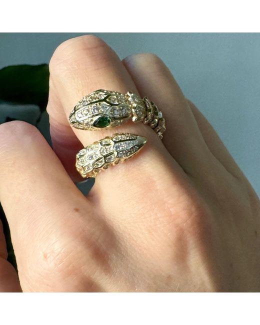 Laura Gray Metallic Over Sterling Snake Ring