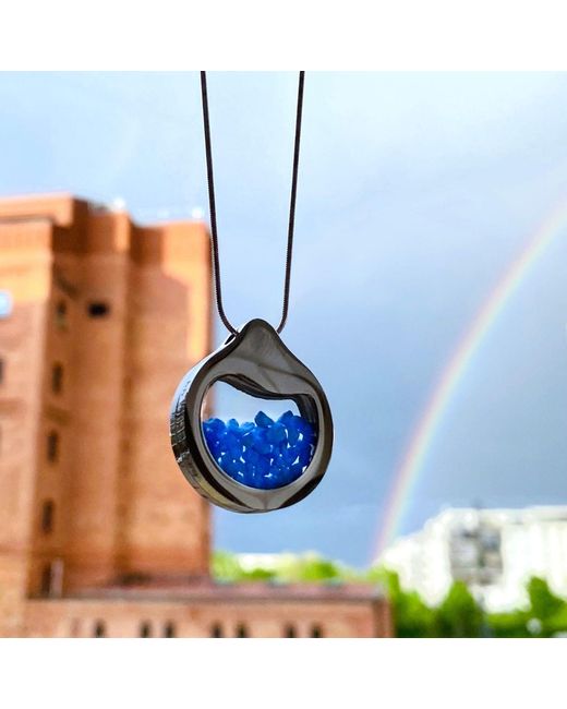 My Little Nature Blue Elegant Handcrafted Necklace With Natural Stones – Unique Nature-Inspired Pendant Jewelry