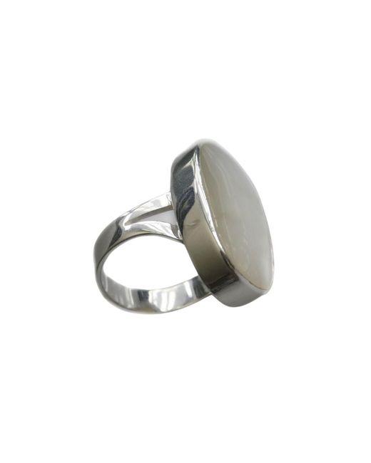 FV Jewellery Gray La Stèle Mother Of Pearl Ring