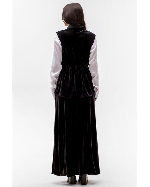 Maison Bogomil Black Drawstring Plush Vest