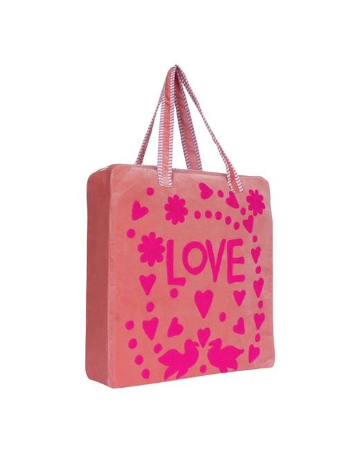 Conscious Yoga Collective Red Love Suzani Tote