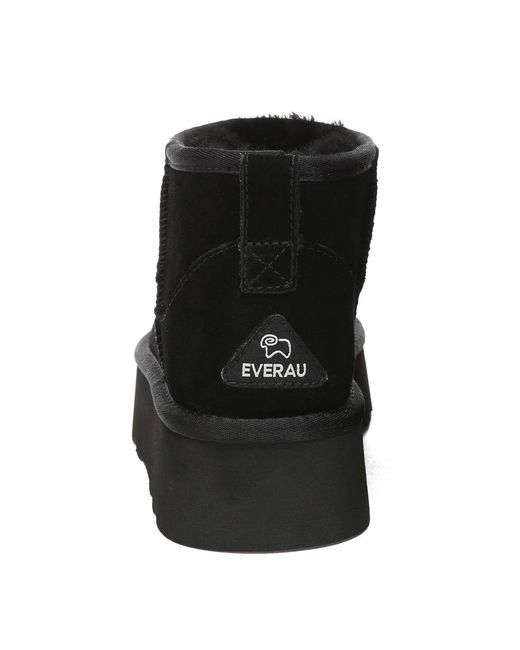 EverAu Australia Black Heron Ultra Mini Platform Boots