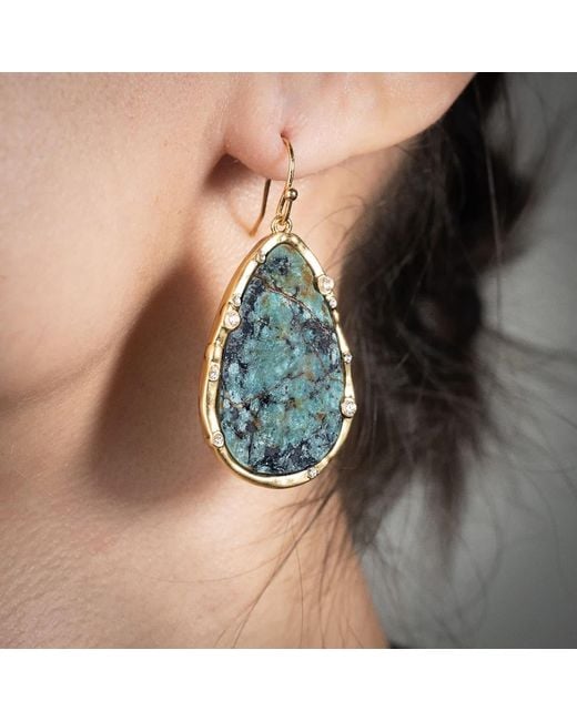 Rare Matters Jewelry Green African Teardrop Jewelry Set