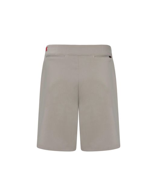 Pcfg Gray Neutrals Cotton Woven Short With Zip for men
