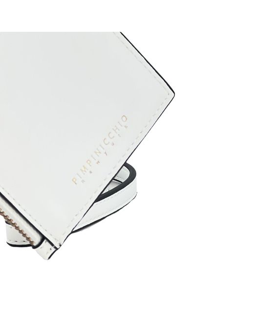 Pimpinicchio New York White Card Case On Keyring for men