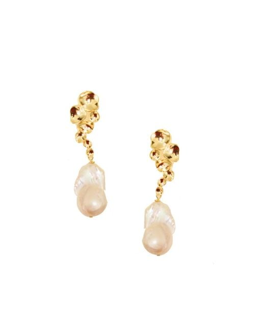 Adriana Pappas Designs Metallic Artsy Pearl Drops