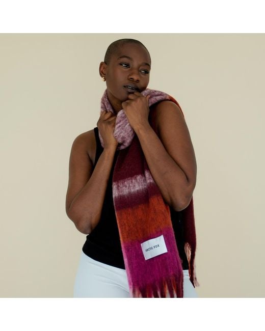 Arctic Fox & Co. Red The Stockholm Scarf Autumnal Falls