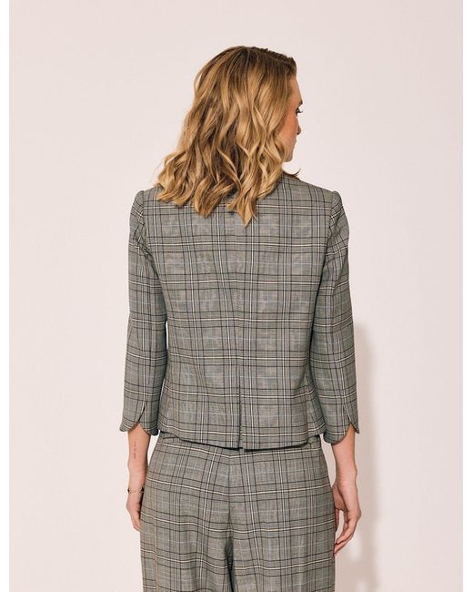 Lindsay Nicholas New York Gray Madison Avenue Jacket