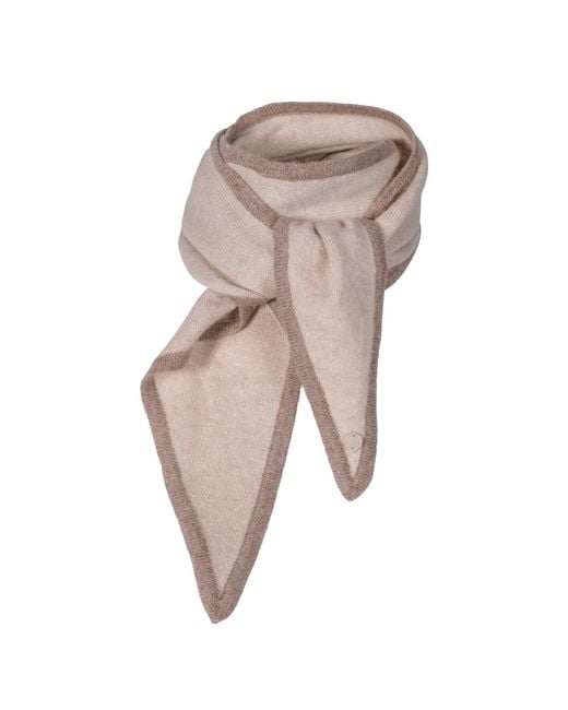 tirillm Metallic Neutrals Ayla Small Neck Scarf