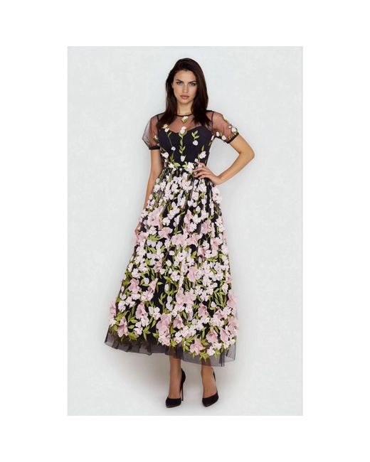 MATSOUR'I Black Cocktail Dress Fabiola
