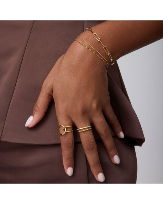 Vanhi Metallic Ayla Link Ring