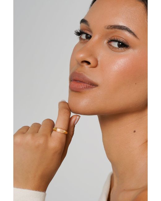 Zynnia Collective Metallic Split Ring