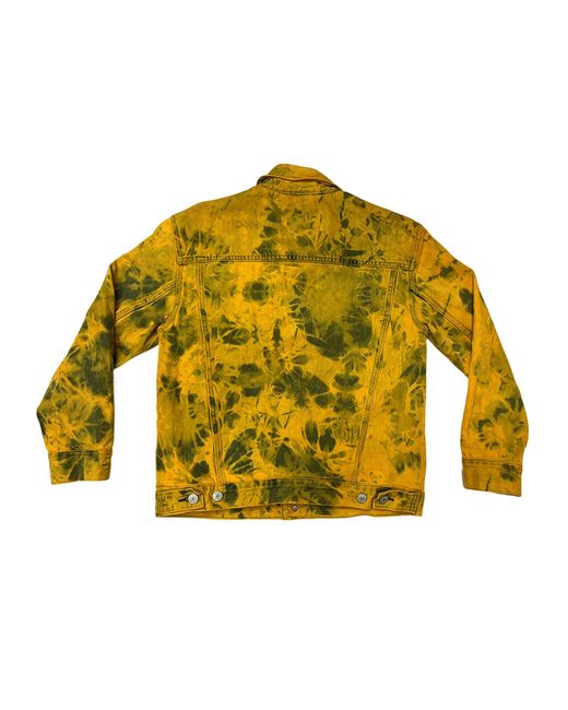 Zasta Studio Yellow Denim Jacket Tie-Dye Small K for men