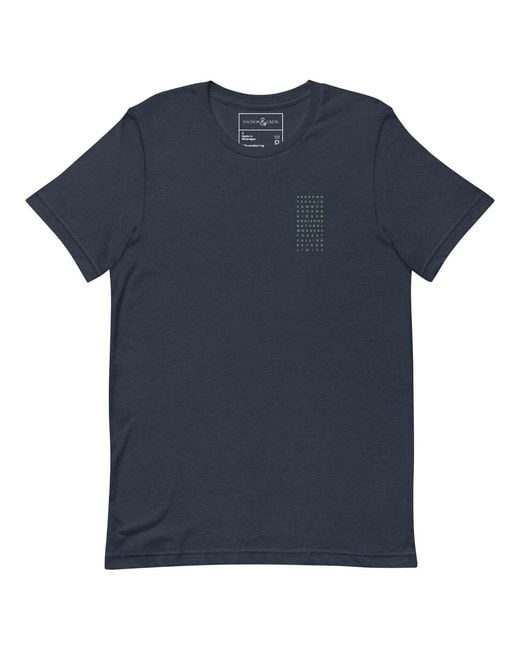 Anchor and Crew Blue Field Notes Postmark Organic Cotton T-Shirt