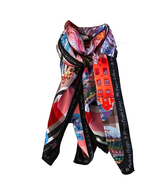 Maxjenny Blue Scarf