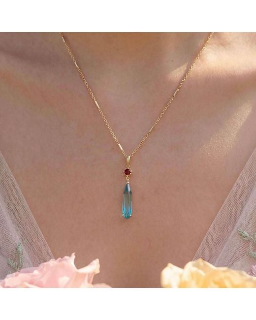 Azura Jewelry New York White Howl's Moving Castle Necklace Vermeil