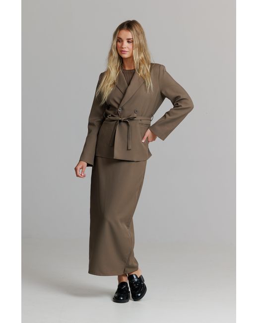 Lou&Up (Formerly Loup Clothing) Brown Neutrals Basic Blazer Mushroom