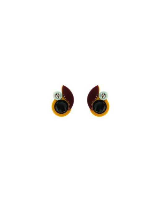 Gissa Bicalho Green Acrylic Handmade Earring Xs Petunia Pale
