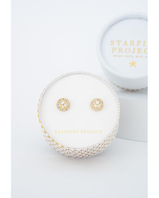 Starfish Project Metallic Lustre Bloom Studs