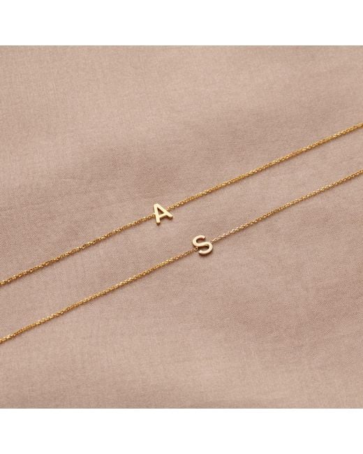 Posh Totty Designs Metallic Petite Gold Fine Initial Bracelet