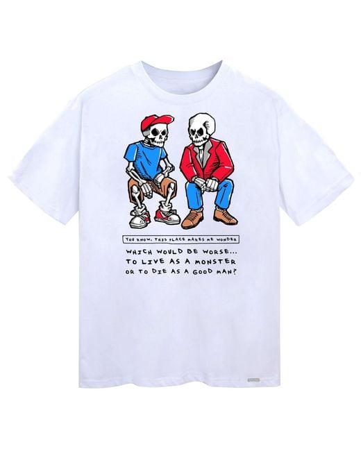 VERYRARE White Live As A Monster Tee for men