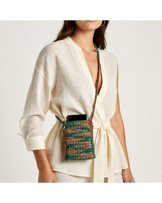 Sibylla Delphica Green Handmade Crochet Phone Case