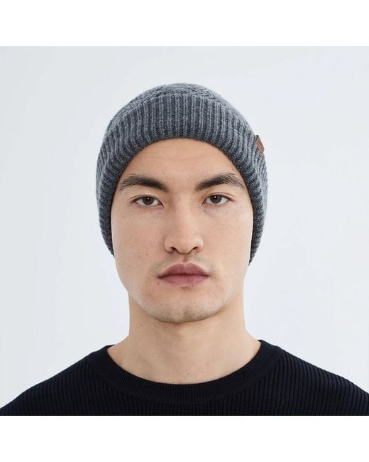 Norbron Gray Kordec Dark Beanie for men
