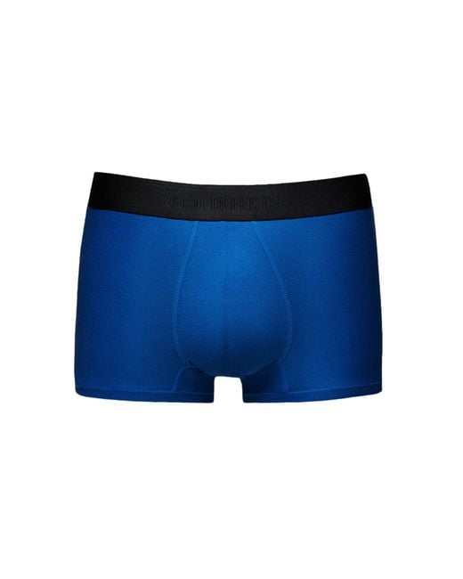 Zd - Zero Defects Blue Akiles Trunk – Breathable & Soft Soy Fiber for men