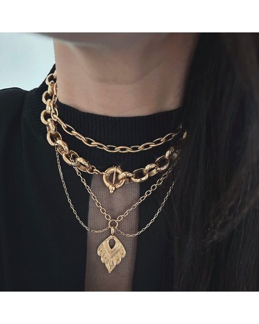 IN CAUDA VENENUM Metallic Aurae Necklace
