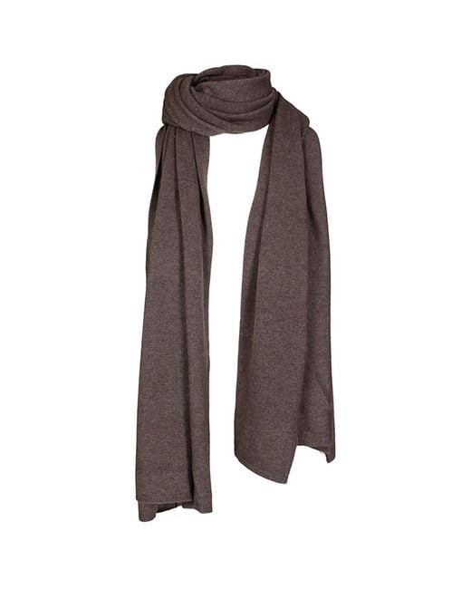 tirillm Brown Alfie Big Cashmere Scarf