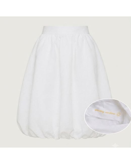 House of Kind White The Spreading Sunshine Skirt- Balloon Skirt
