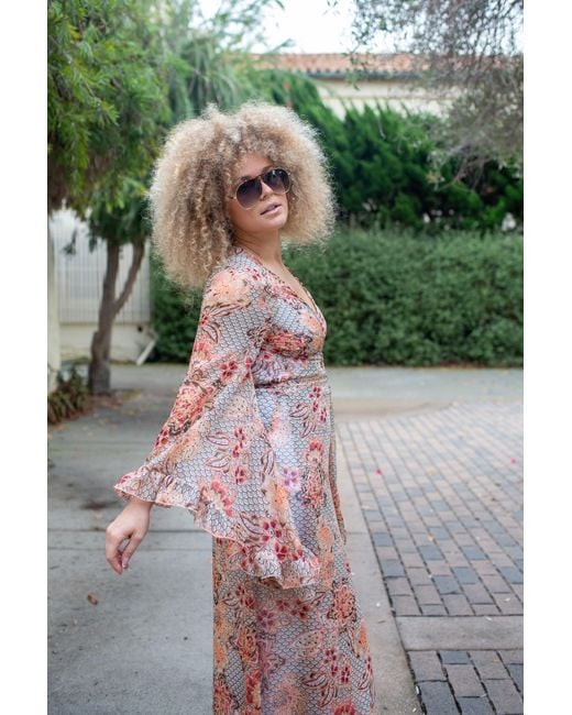 Jennafer Grace Natural Boogie Muse Wrap Dress