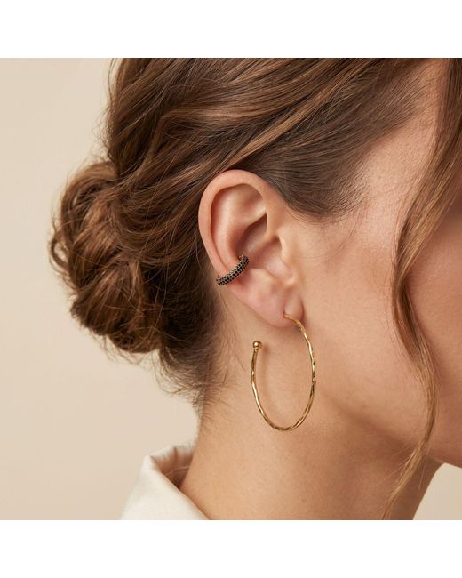 Jaredjamin White Elara Cz Plated Ear Cuff