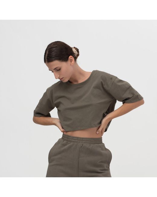 Storm Green Easy Crop Top