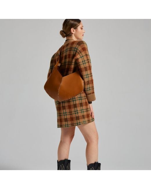 Danni Ro Brown Neutrals Virginia Rhombus Bag