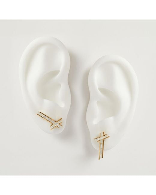 Kasun Metallic Lucky Star Earrings