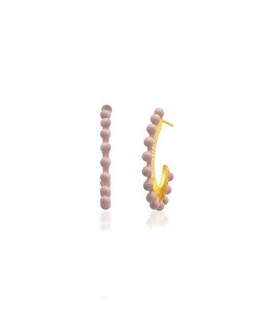 Milou Jewelry Metallic Oval Hoop Earrings