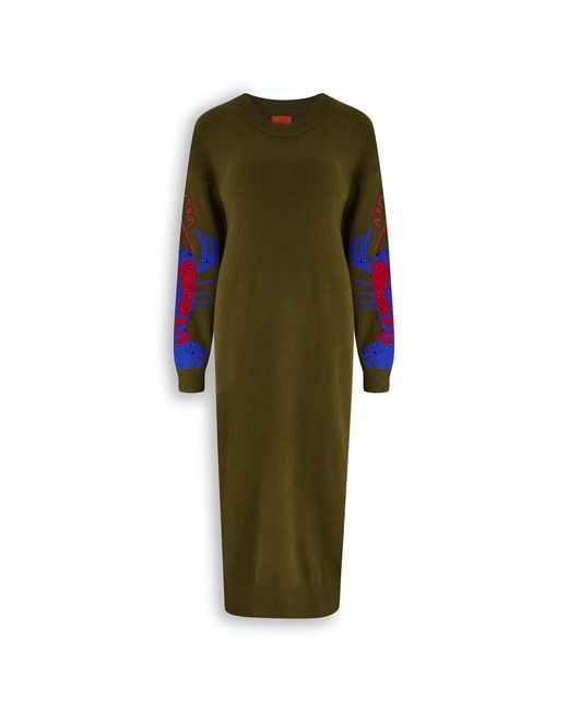 Maison Wanda Green Lobster Dress