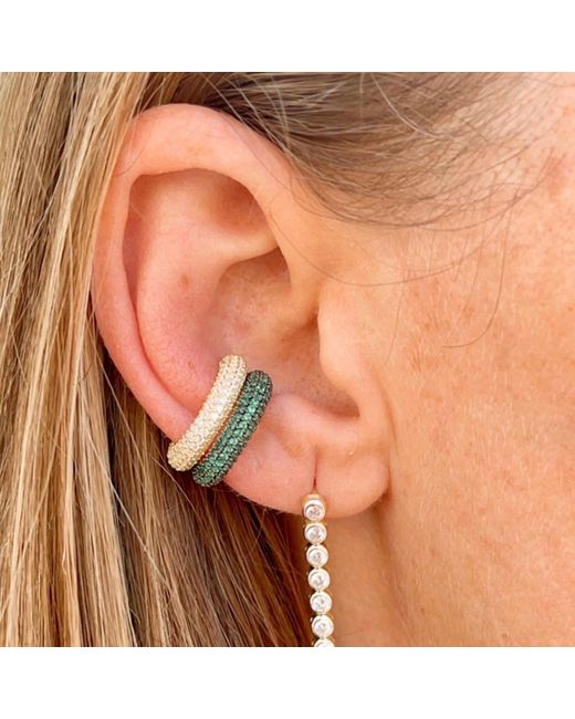 SHYMI Metallic Pave Ear Cuff