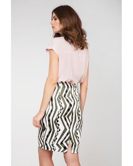 Conquista Pink Short Sleeve Poplin Blouse