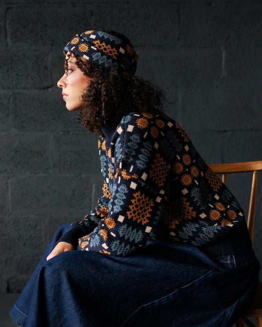 Mabli Blue Carthen Cotton Head Wrap
