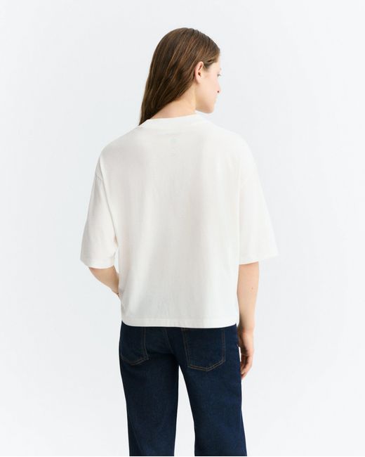 Thinking Mu White Yosigo Lena Oversize T-Shirt