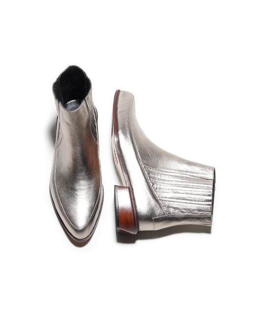 Mafalda Metallic Cordelia Ankle Boots